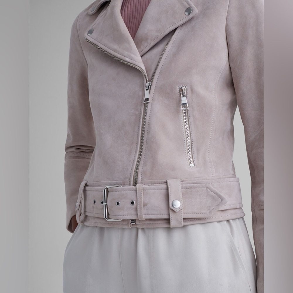 Club Monaco Moto Suede Jacket